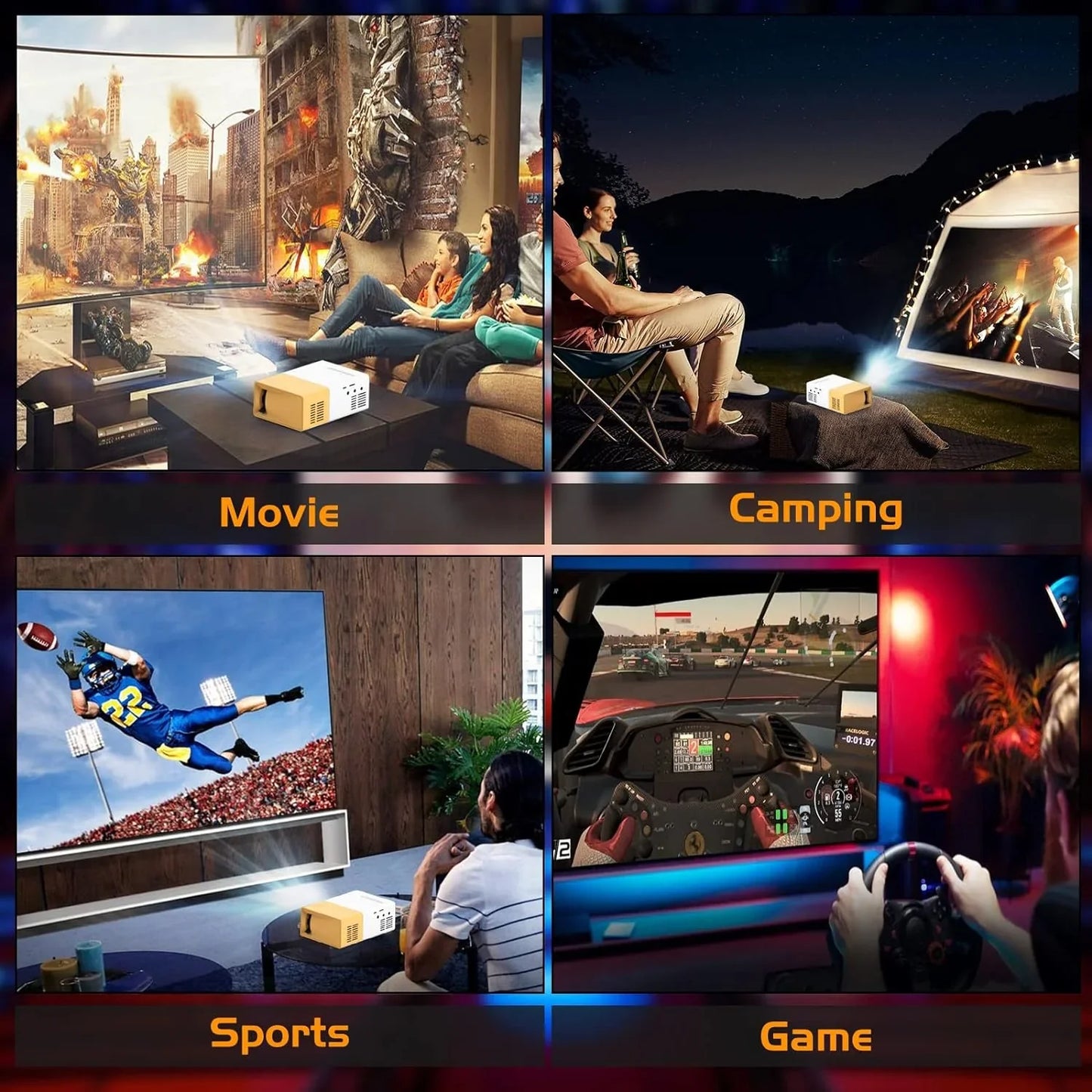 DN™ Mini Portable LED Projector