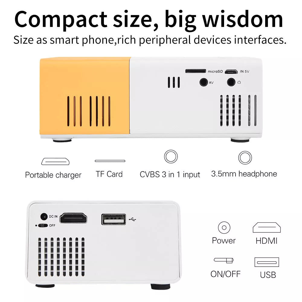 DN™ Mini Portable LED Projector