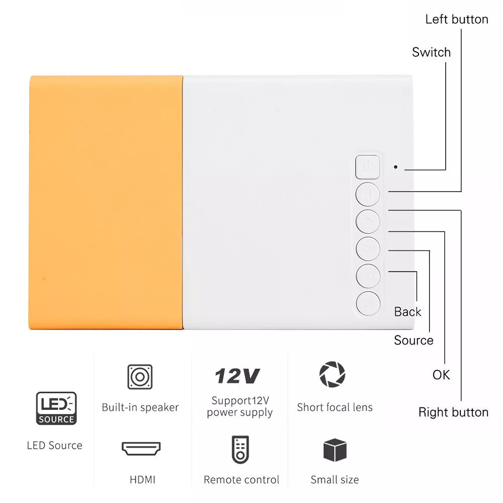 DN™ Mini Portable LED Projector